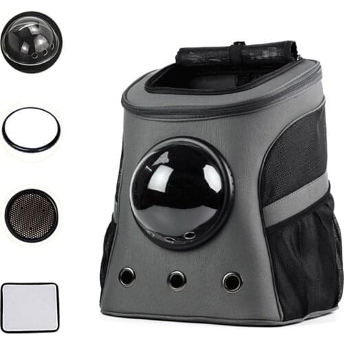 Large Dog Backpack for Cats Travel Bag Dogs Canvas Space Capsule Fat Cat Accessories Outdoor Puppy Pets Carrier Bags Breathable