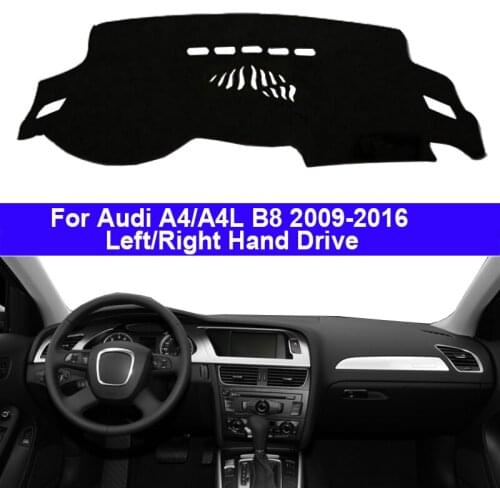 2 Layers Car Dashboard Cover Dash Mat Carpet Cape For Audi A4 A4L B8 2009 - 2016 LHD RHD Auto Dashmat Sunshade Anti-dirty 2015