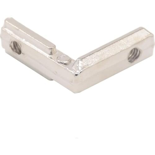 Hotsale T slot L type 90 Degree 2020 aluminum connector bracket fastener EU standard 20/30/40/45 series aluminum profile parts