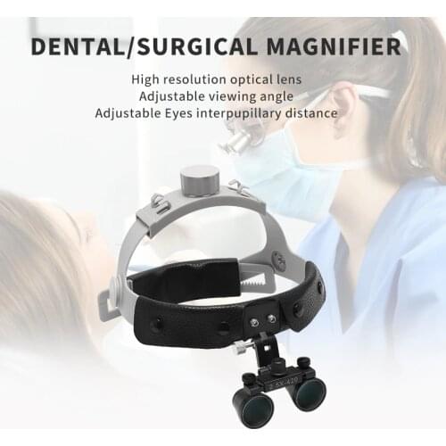Dental Headband Loupe with 2.5X Magnification Surgical Medical Binocular