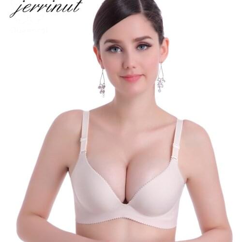 Jerrinut Intimates Sexy Seamless Underwear Bras For Women Super Push Up Lingerie Seamless Wire Free Womens Bras Underwear