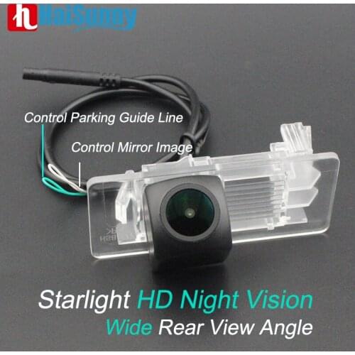 HaiSunny Full HD Rear View Reverse Camera For VW Sagitar LAVIDA Touareg Sharan Passat B7 B8 Skoda Night Vision Fisheye Lens Car