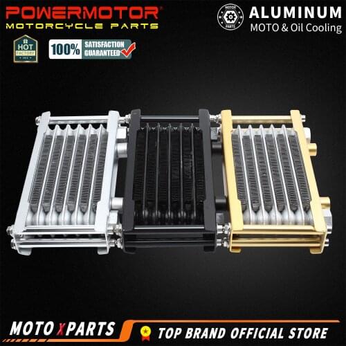 Motorcycle Engine Oil Cooler Cooling Radiator for Dirt Pit Bike ATV Motorbike Cooler Scooter Go Cart Modified parts