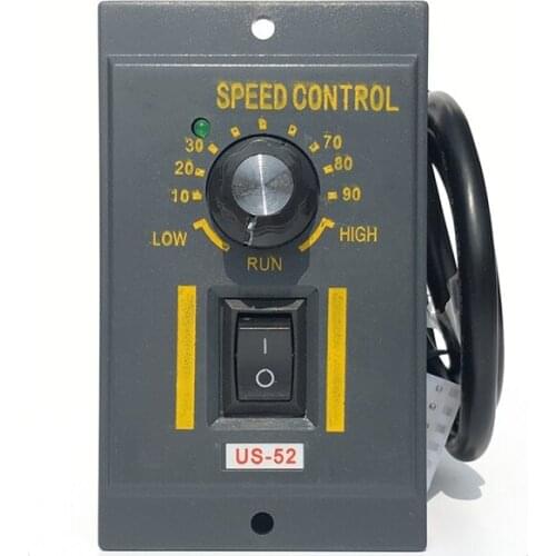 Micro AC 220V Motor Speed ​​Point Regulator Controller Forward and Reverse 50hz 60x90x100mm Electrical Equipment & Supplies WWO