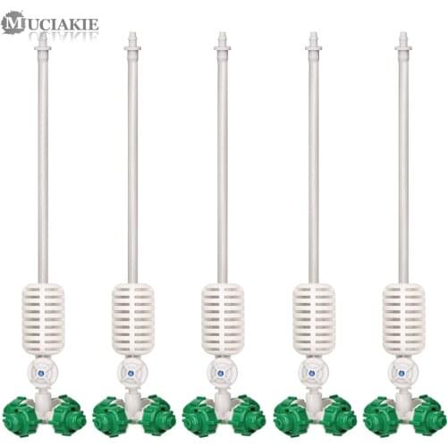 MUCIAKIE Garden Hanging Cross Misting Sprinkler 40LPH Nozzle with White Heavy Hammer 1/4'' 50CM Grey White Hose with Barb