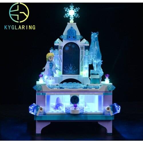 Kyglaring Led Lighting Set DIY Toys For 41168 Elsas Jewelry Box Creation Building Block (Not Included Building Blocks)