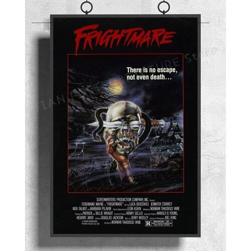 NJ388 FRIGHTMARE Movie Horror Rare 1983 VHS Wall Sticker Silk Poster Art Home Decoration