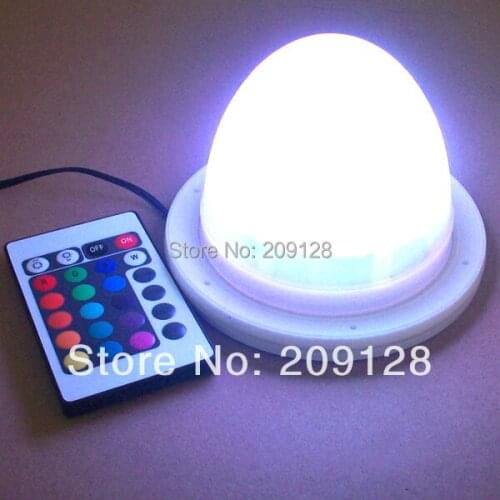 Lithium Battery powered 16colours change led light base inside PE plastic furniture to bright VC-L117