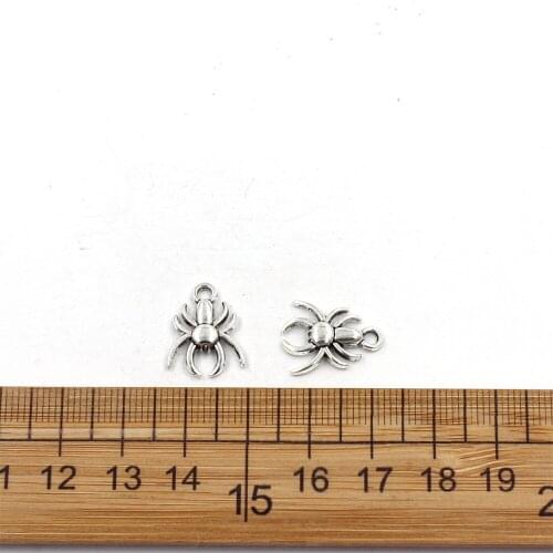 14x7mm Spider Charm Pendant For Jewelry Making