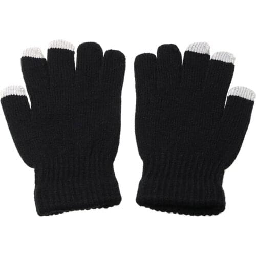Heating Gloves Winter Men Women Hand Warmer Heated Knitted Mittens 5V USB Skiing JL