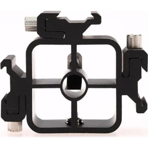 Triple Hot Shoe Mount Adapter for Flash Holder Bracket Light Stand Umbrella Holder Bracket with 1/4 3/8 Screw Adapter