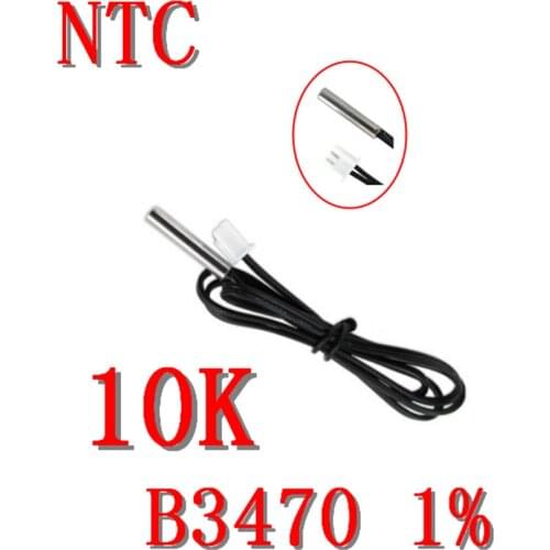 Waterproof NTC temperature sensor 10K B3470 1% accuracy NTC thermistor 10K B3470 1% negative temperature controller NTC10K-3470