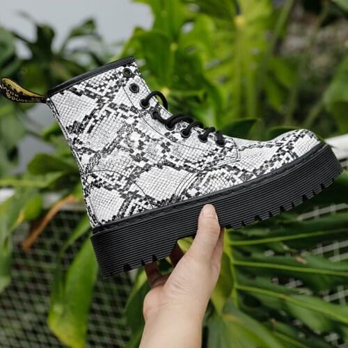 Cowhide Genuine Leather Platform Boots Women Brand Ankle Boots Chunky Heels Shoes Winter Woman Booties Femme Size 43 Botas Mujer