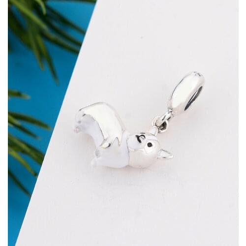 Fit Original Pandora Charm Bracelet Authentic 925 Sterling Silver Animal Pet Corgi The Dog Bead For Making Women Berloque 2021