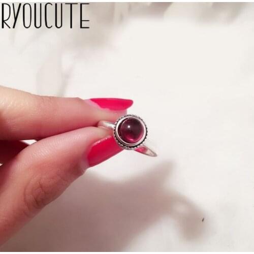 Romantic Style Silver Color Crystal Finger Rings for Women Fashion Adjustable Antique Rings joyas de plata Ladies Gifts