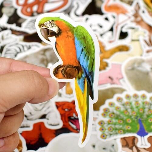 50Pcs Cartoon Panda Lion Koala Sticker Mix Styles Cute Animal Stickers for Laptop Skateboard Computer Guitar Kids Decal Kids Toy