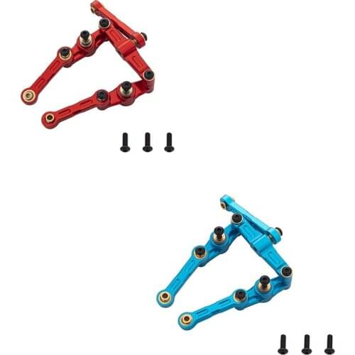 Aluminum Ball Bearing Crank Steering Assembly Link Set for Tamiya TT02 TT-02 TT-02D 1/10 RC Drift Car Parts