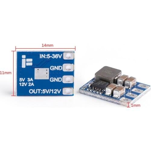 IFlight 5V/2A 12V/3A Micro 2-8S BEC 14x11x1mm for RC Model Helicopter Airplane Quadcopter FPV Racing Drones DIY Parts