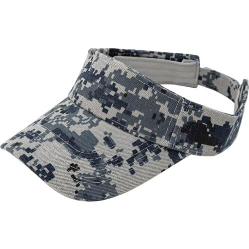 Army Fans Camouflage Empty Top Cap Men Velcro Adjust Sports Hat Women Summer Casual Outdoor Sun Hat Unisex Cycling Gorra