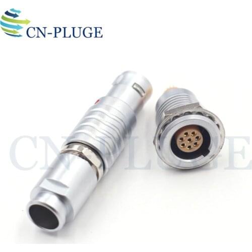 M12 Type FGG/EGG 1B 8 Pin Electronic Male Plug female socket Push Pull Fast Connector For Camera