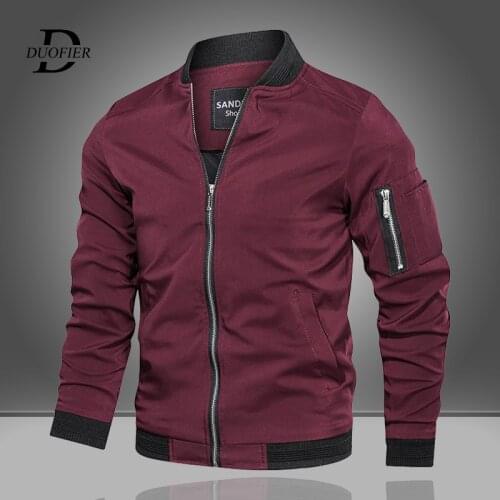 2021 New Autumn Mens Bomber Zipper Jacket Solid Color Fashion Coats Pilot Jackets Men Military Jacket Outdoor Clothing Size 5XL