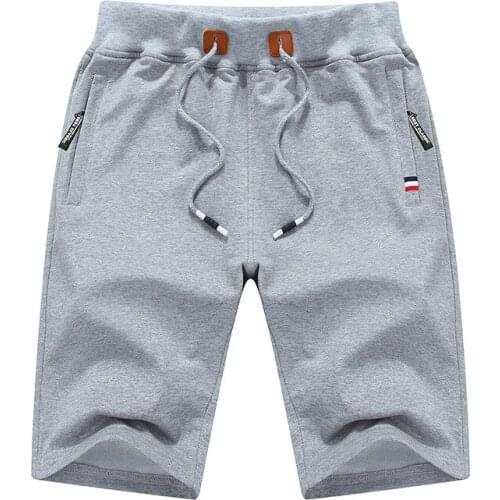 Men Sports Jogging Plus Size Solid Color Drawstring Shorts Fitness Fifth Pants Men Solid Color Summer Trouser Sports Clothing