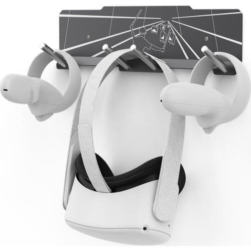 VR Wall Mount Storage Hook Headset Holder For Oculus Quest 2 Reality Headset Stand Holder Bracket For Oculus Rift S/Quest 2