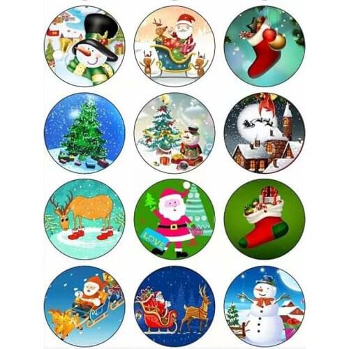 Charm Christmas Deer Snap Button Charms Time Gem Jewelry For 18MM DIY Button Snap Bracelet Necklace