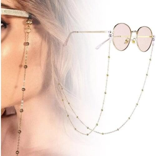 HOT Kids Women Glass Face Mask Chain Necklace Strap Non-slip Eyeglass Holder Cord Neck Sunglass Strap Chain Eyewear Accessories