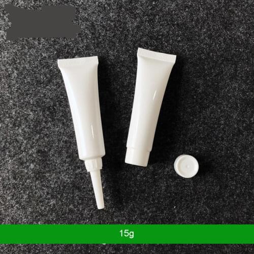 300pcs 15g 15ml Plastic Soft Tube Empty Cosmetic Packaging Eyeshadow Eyeliner Eye Serum Cream Tubes Sample Medicine Containers