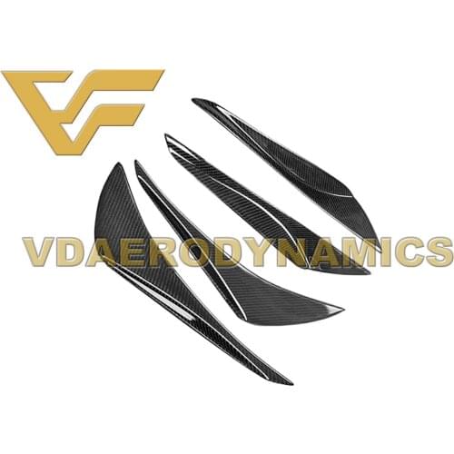 Suitable For 12-15 Toyota GT86 86 FR-S VAD Carbon Fiber Front Bumper Side Canards