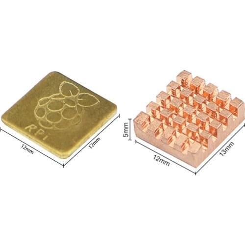 Raspberry Pi 3 Model A+ Heat Sink 2pcs Cooper Cooler Heatsink for Raspberry Pi 3 Model B