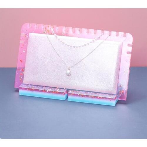 Crystal Epoxy Resin Mold Necklace Display Stand Silicone Mould DIY Crafts Mold