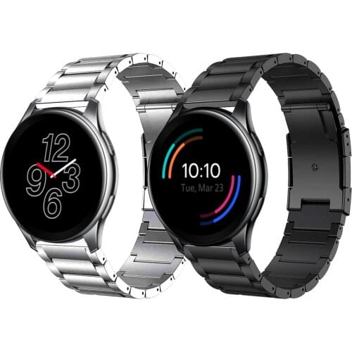 22mm Titanium Strap For Oneplus Watch Band for one plus Replacement Strap Metal Steel Clasp Bracelet Watchbands