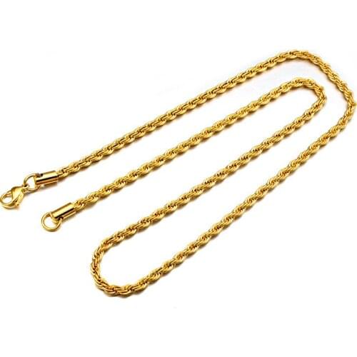 WT-BFN008 Fashion women twisted singapore chain necklace 60cm long stainless steel sweater chain or jewelry design for necklace