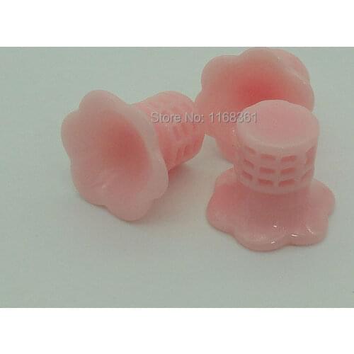 1pcs/lot resin solid light pink Icecream collect 18mm Cabochons Hair Bow Center Card Frame Making Craft DIY B407-3