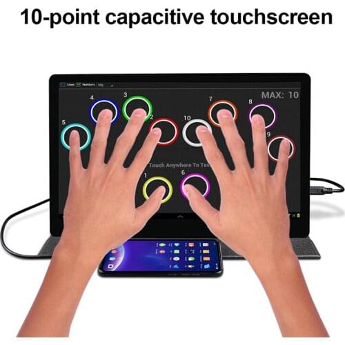 13.3 inch mobile phone game monitor USB-C Powered back up Lcd monitors with Type-c