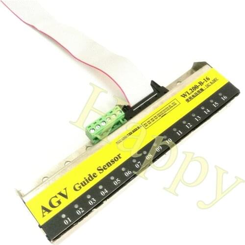 16-channel magnetic navigation sensor navigation magnetic strip RS232, IO output, RS485 support modbus-rtu