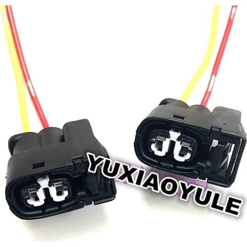2pcs/lot 2 Pin/Way Ignition Coil High Voltage Connector Plug Wire Cable Pigtail For Toyota GS300 JZS160JZS161 2JZ 90980-11246