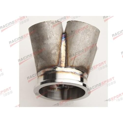 4-1 4 Cylinder Manifold Header Merge Collector Stainless Steel 2.5" V-Band Vband