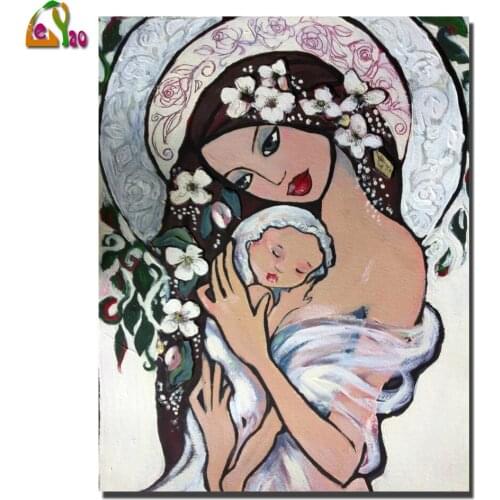 5d Diamond Painting New Arrivals Mother Virgin and Child Diamond Embroidery Cross Stitch Rhinestones Full Mosaic Home Decor
