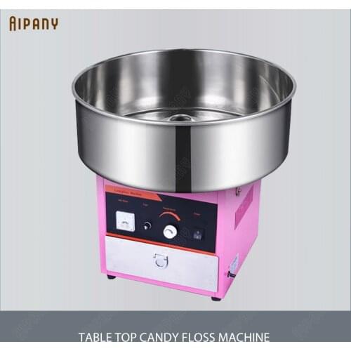 OT62 Electric/Gas Commercial Candy Floss Machine Stainless Steel Cotton Candy Floss Maker LPG Heavy Duty Temperature Control
