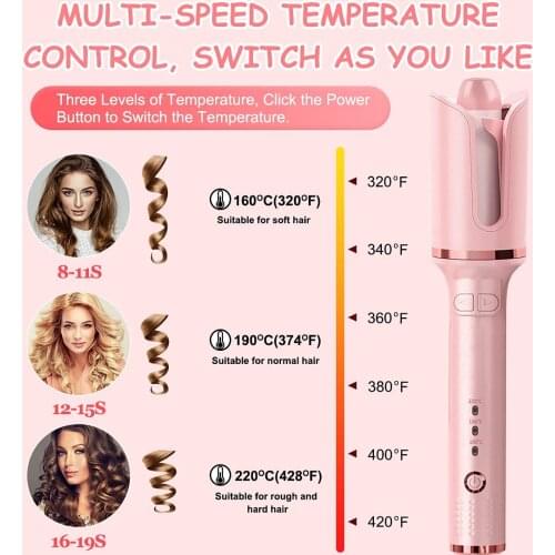 Fashion Auto Hair Curler, Spiral Waver Curling Iron, Electric Magic Rollers Machine, Auto-Rotating Hair Styling Appliances
