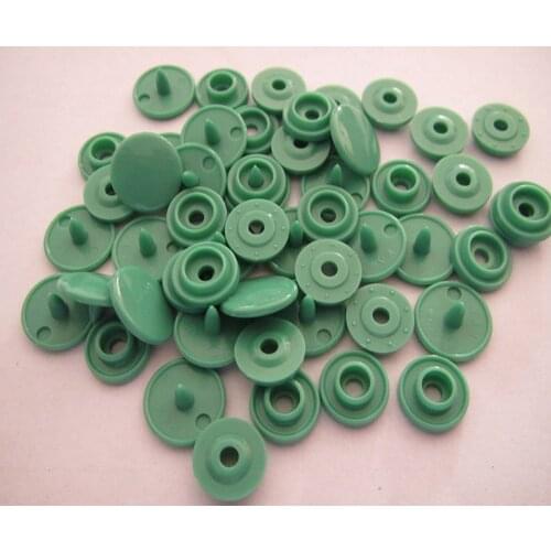 Free shipping 20 sets T3(10.7mm) KAM B29 Jade Green color snap button for sewing baby color plastic fastener snap button
