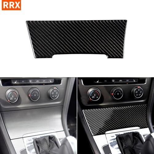 For VW Golf 7 GTI R GTE GTD Mk7 2013-2017 Carbon Fiber Sticker Lighter Center Console Gear Shift Panel Cover Trim Car Styling