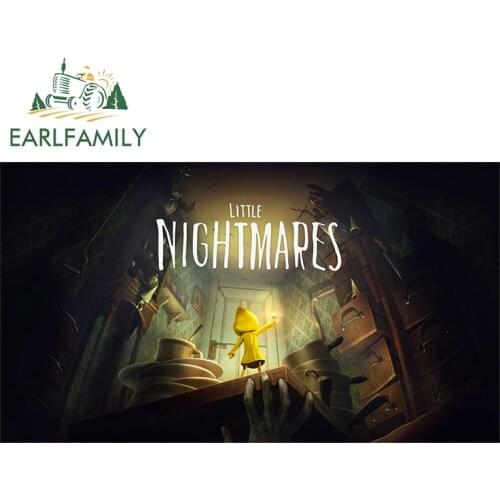EARLFAMILY 13cm x 7.3cm for Little Nightmare Car Stickers Fashion Game Decal Vinyl Car Wrap Waterproof Sunscreen Decoration