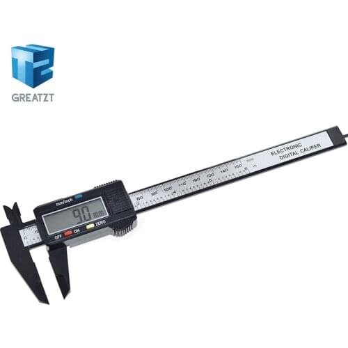 New Arrival 150mm 6 inch LCD Digital Electronic Carbon Fiber Vernier Caliper Gauge Micrometer Measuring Tool