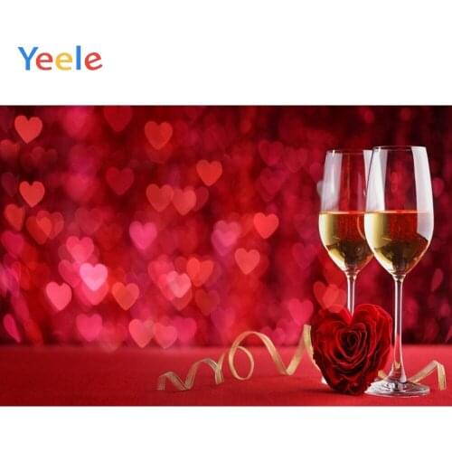 Yeele Wedding Photocall Bokeh Heart Lights Wines Photography Backdrops Personalized Photographic Backgrounds For Photo Studio