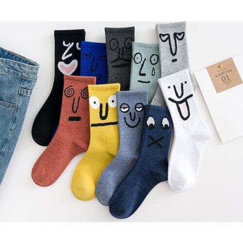 Kawaii Socks Unisex Surprise Mid Women Funny Cute Cartoon Pop Socket Fashion Street Calcetines Cotton Casual Calcetas sox