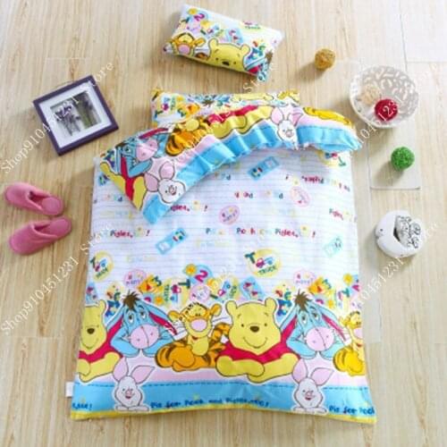 Winnie The Pooh Baby Crib Bedding Sets Disney Comforter Cover Mattress Bed Girls Boys Kid Kindergarten Cartoon Minnie Home Decor